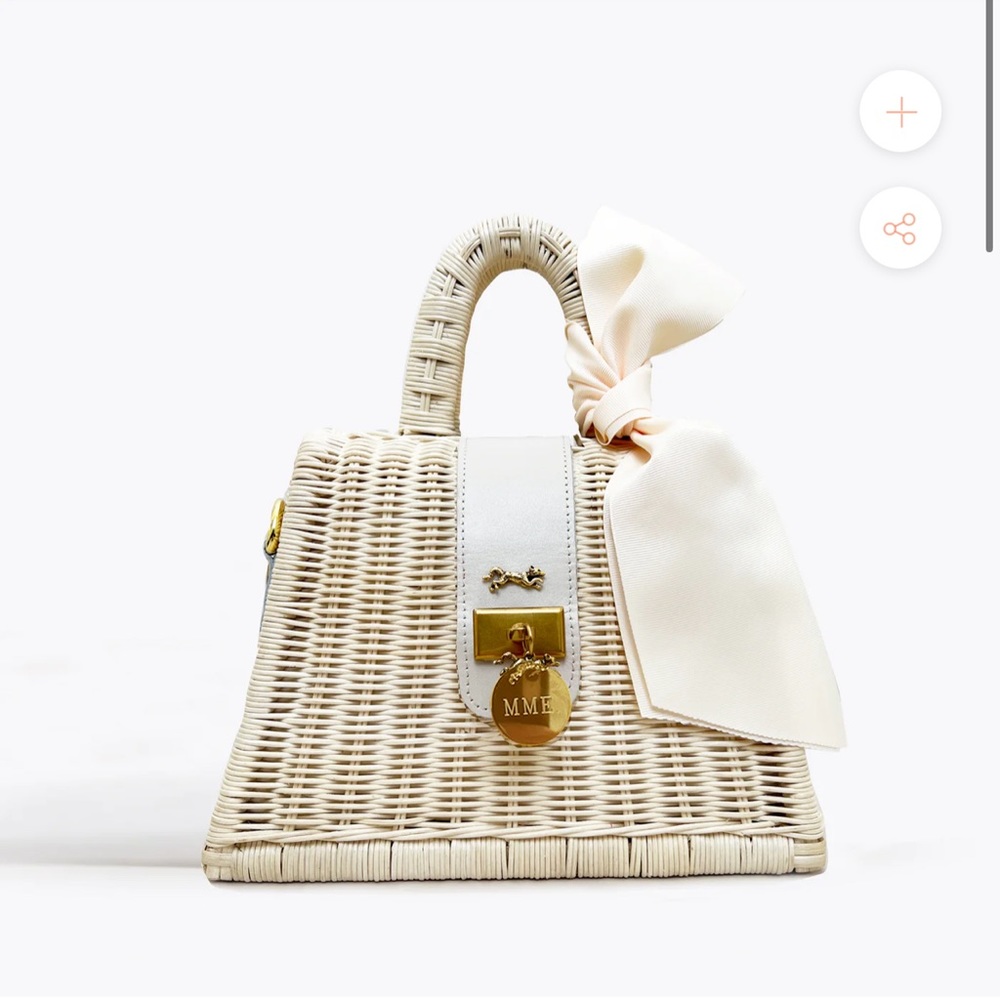 MME. MONACO BAG - CREME - Wicker Tote